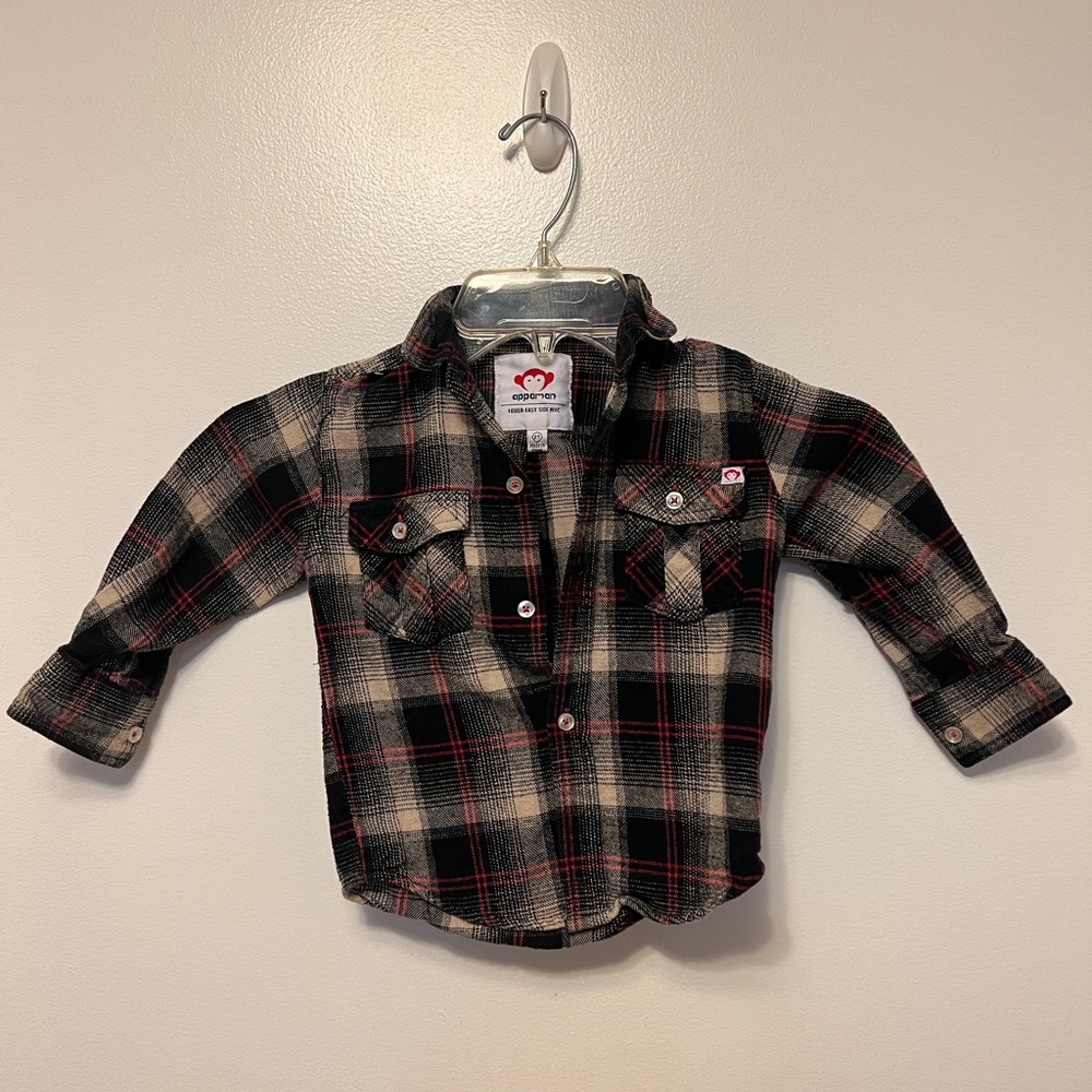 Adorable Appaman Boy flannel top 2T